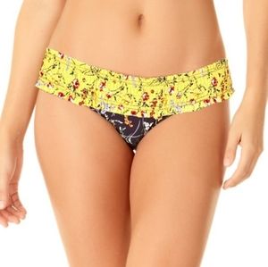 STUDIO Anne Cole Smocked Bikini Bottom Multicolor M